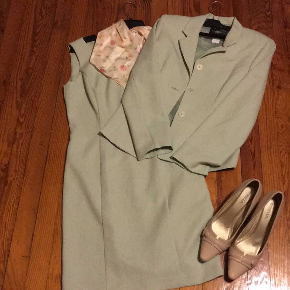 B.Moss Tailor Mint Green Suit.